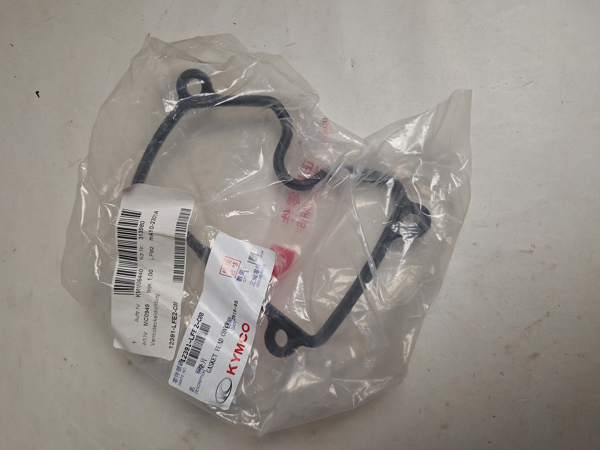 Picture of Kymco  LIKE150 PEOPLES150  VENTILDECKELDICHTUNG  12391-LFE2-C00